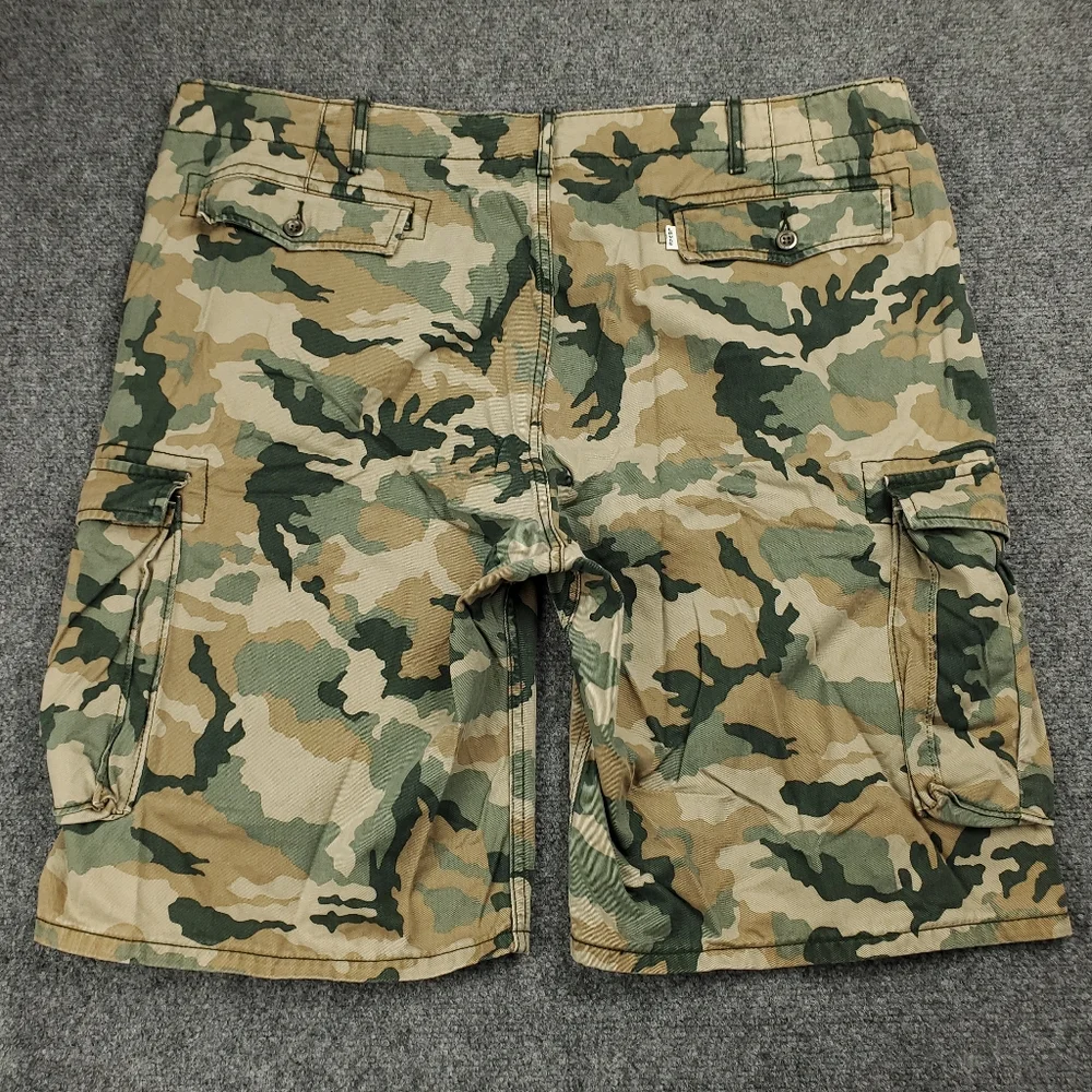 Levis Camo Cargo Shorts Mens 42 Loose Fit Baggy Y2K Military Utility Camouflage - Picture 2 of 12
